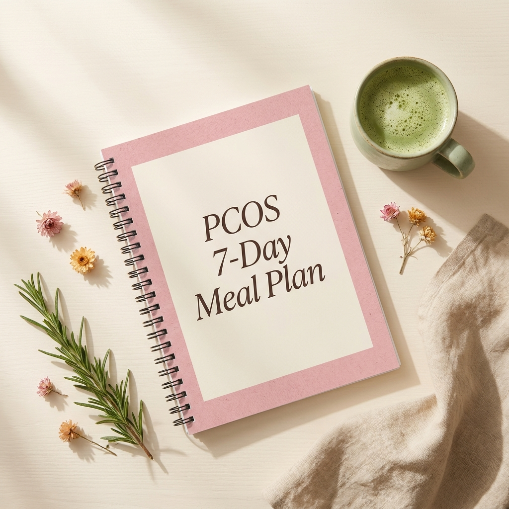 PCOS 7-Day Meal Plan PDF cover