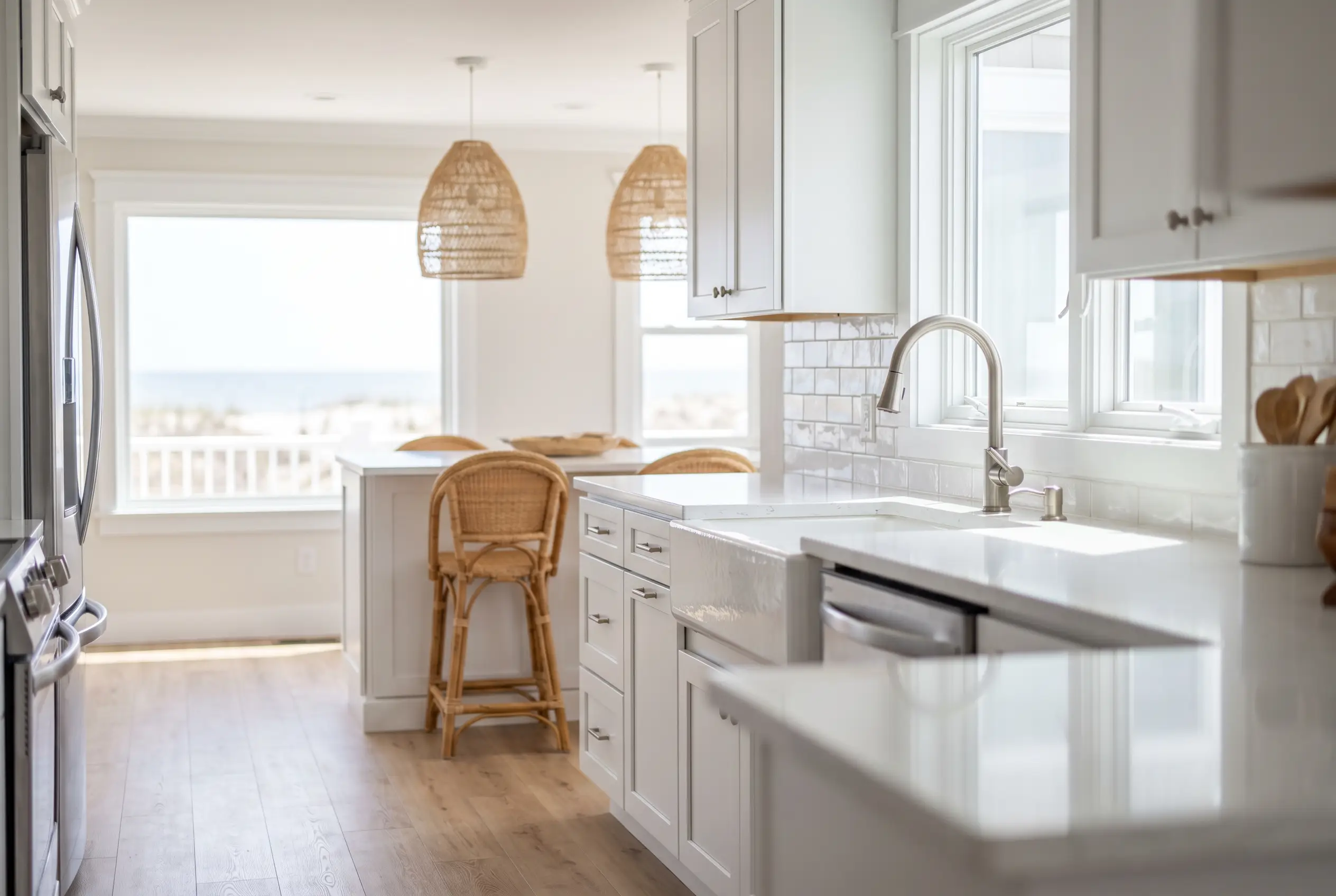 Modern kitchen sink and faucet