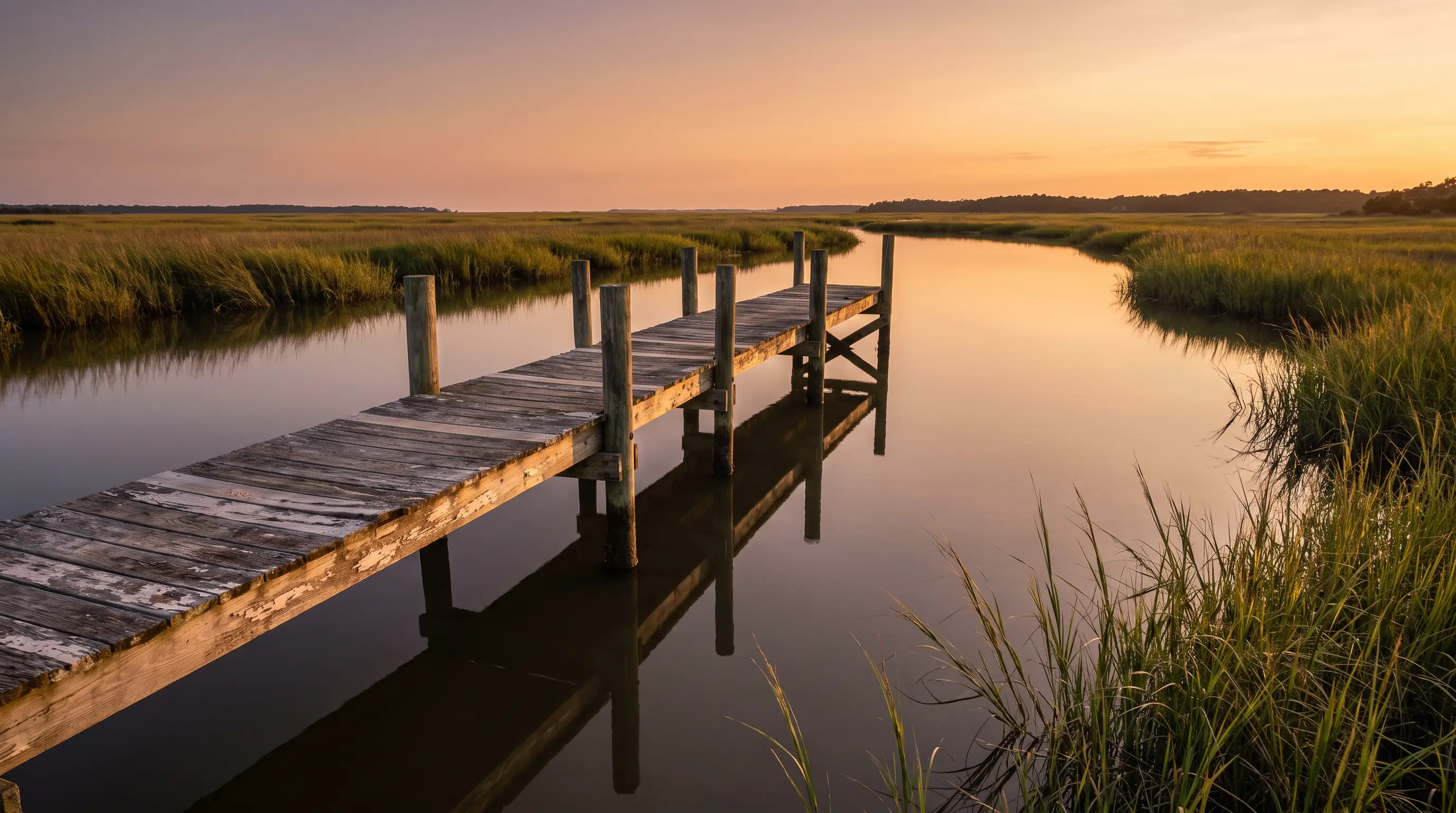 Coastal waterway near Emerald Isle, North Carolina
