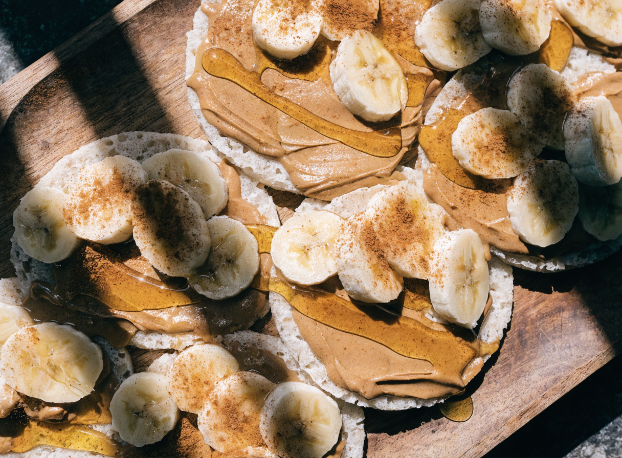 Peanut Butter Banana Rice Cakes