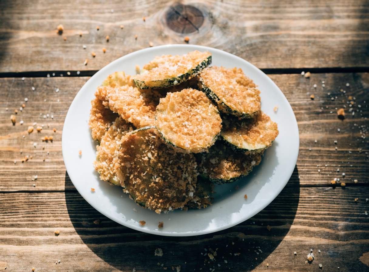 Crispy Parmesan Zucchini Chips