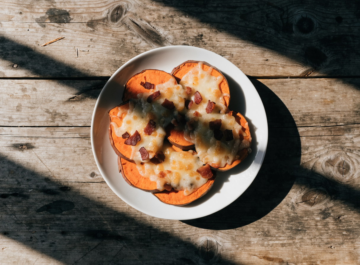 Loaded Sweet Potato Rounds