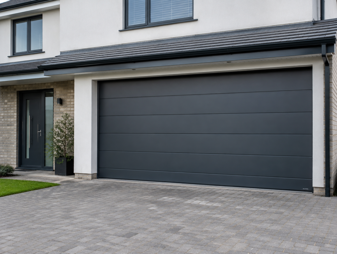 Illustrative image of sectional garage doors
