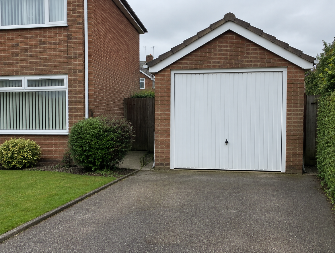 Illustrative image of up and over garage doors