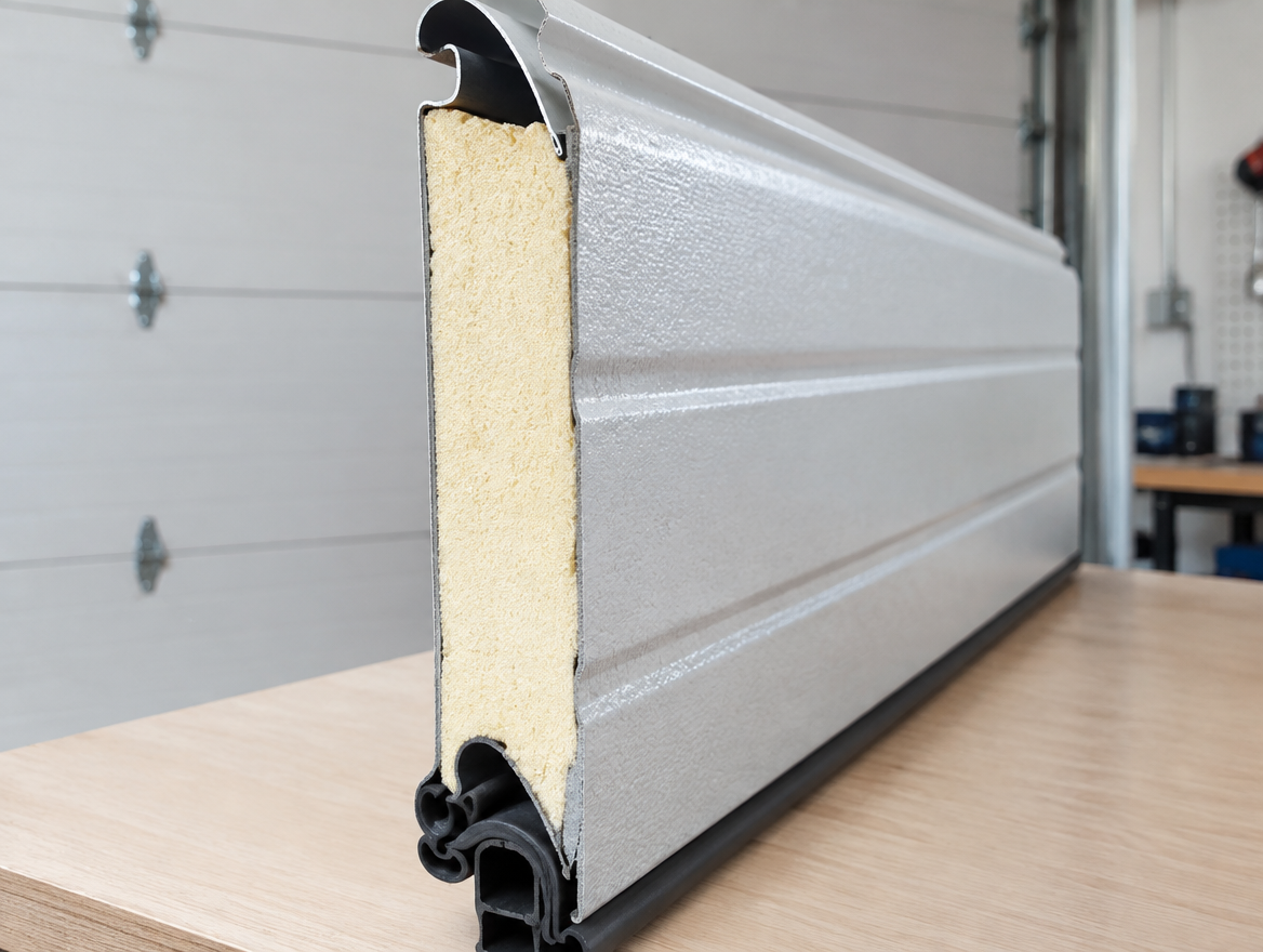 Illustrative image of insulated garage doors