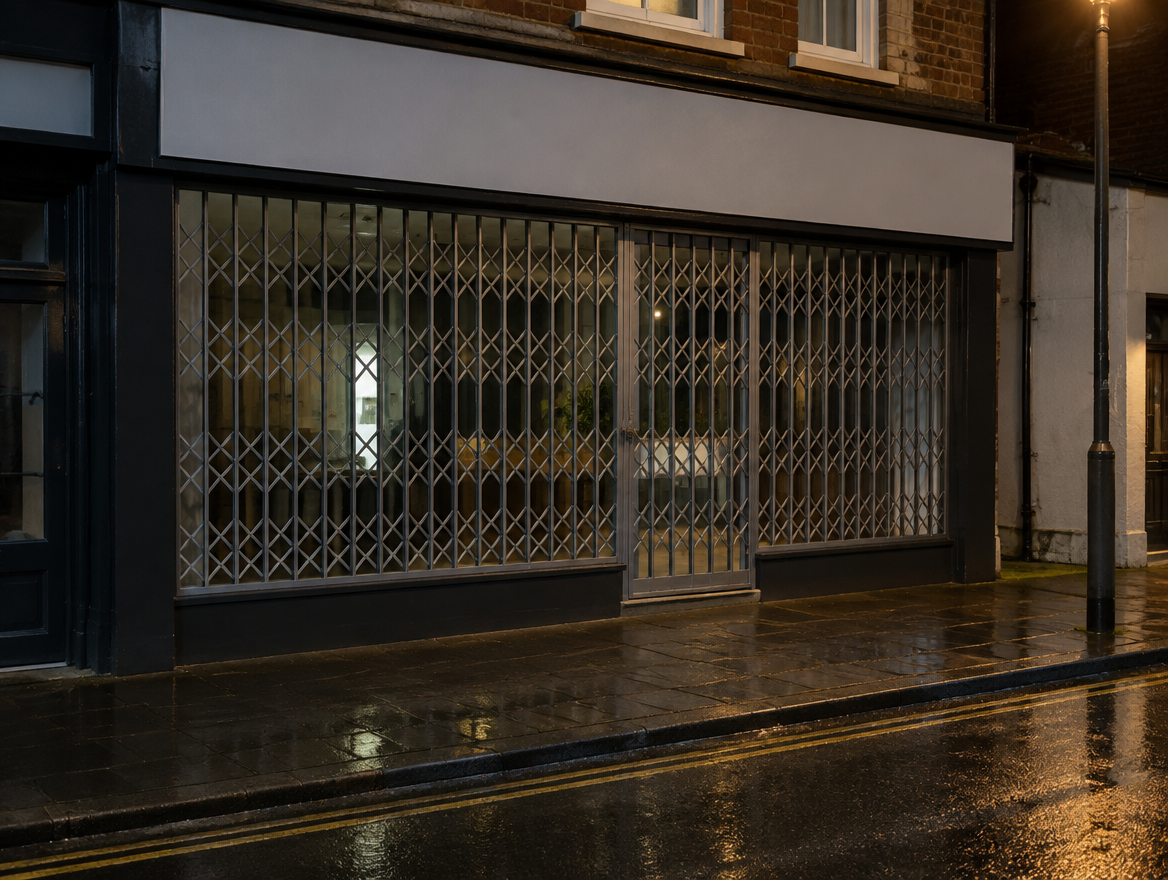 Security grille (illustrative image)