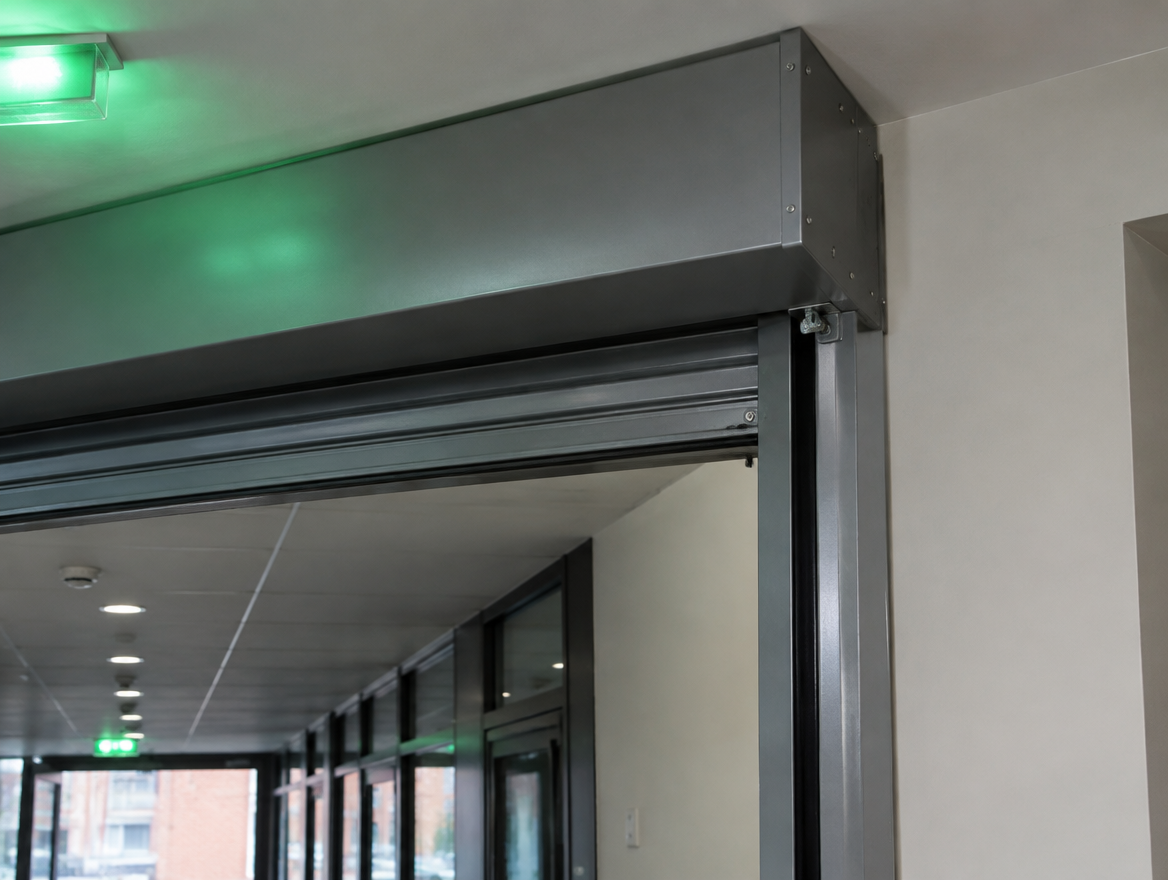 Fire-rated shutter (illustrative image)