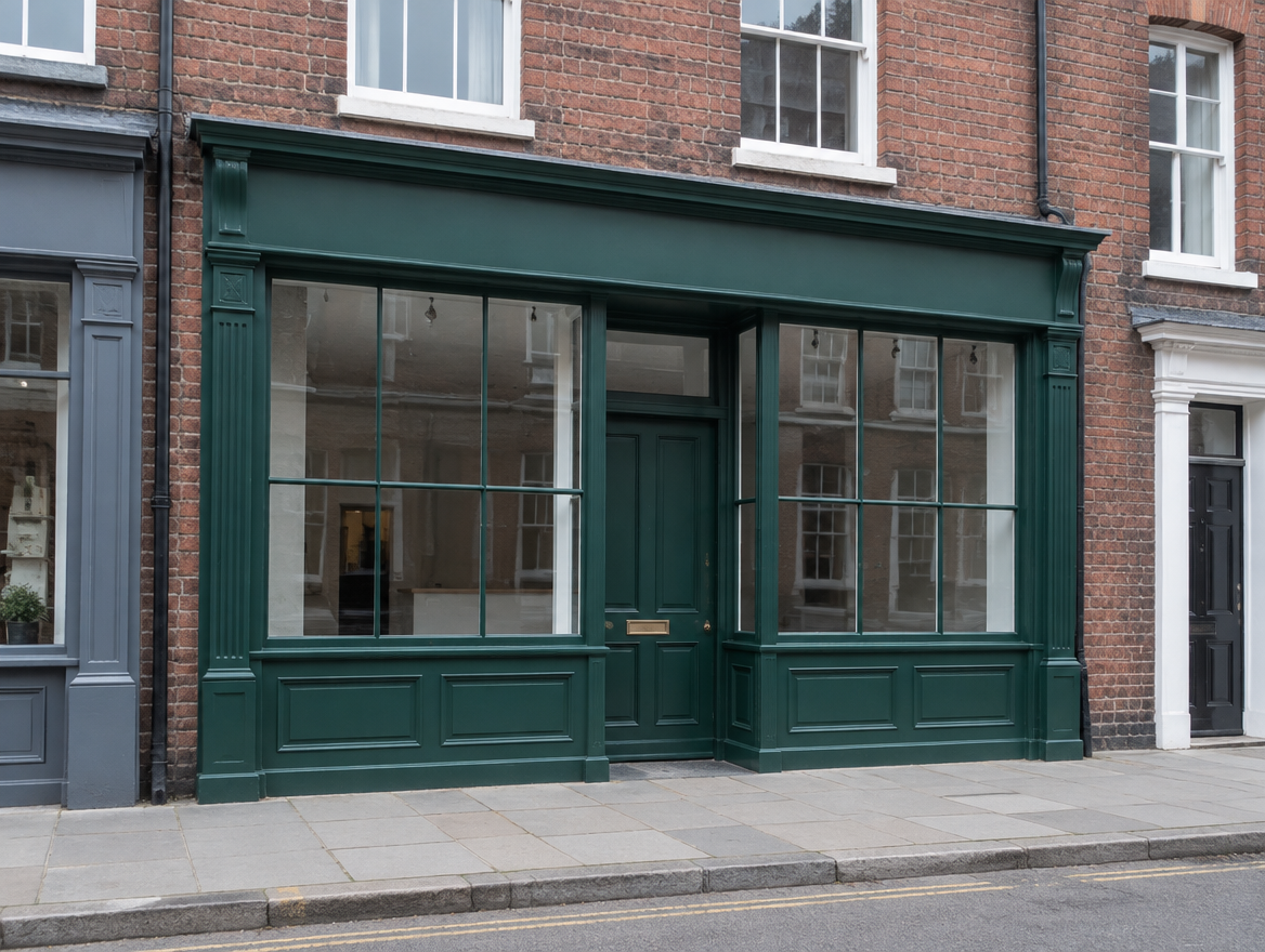 Timber shopfront (illustrative image)