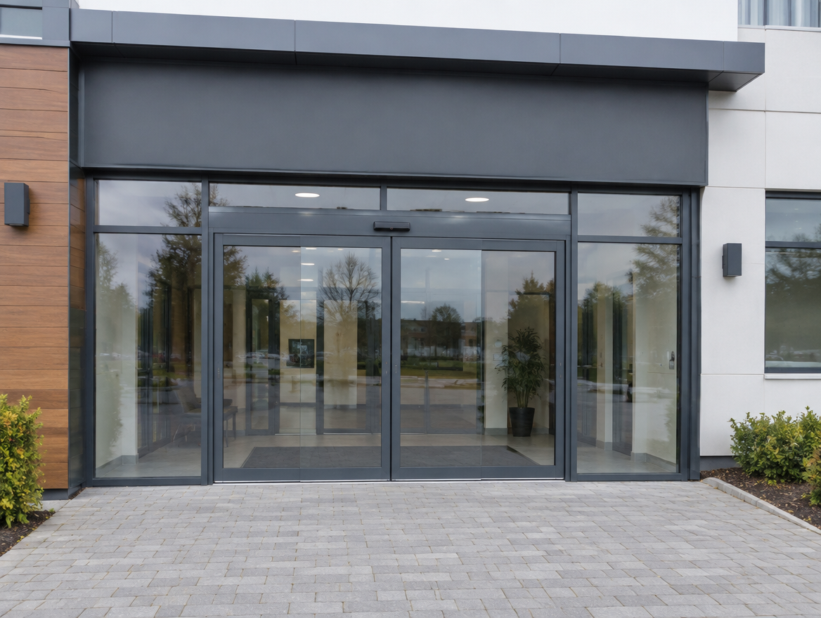 Automatic sliding doors (illustrative image)