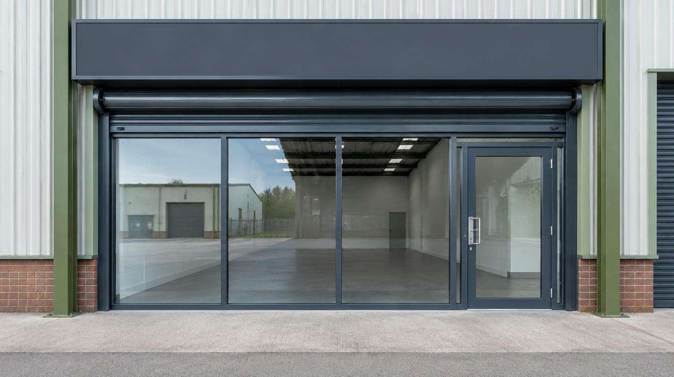 Shutter and Shopfront UK - illustrative image of a finished commercial frontage