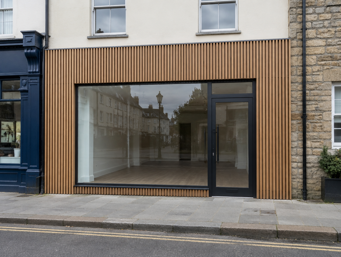 Timber shopfront (illustrative image)