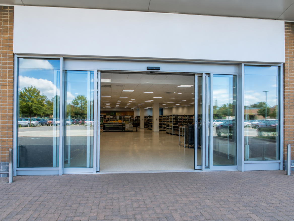 Automatic sliding doors (illustrative image)