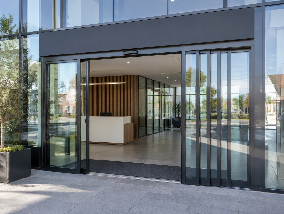 Automatic sliding doors (illustrative image)