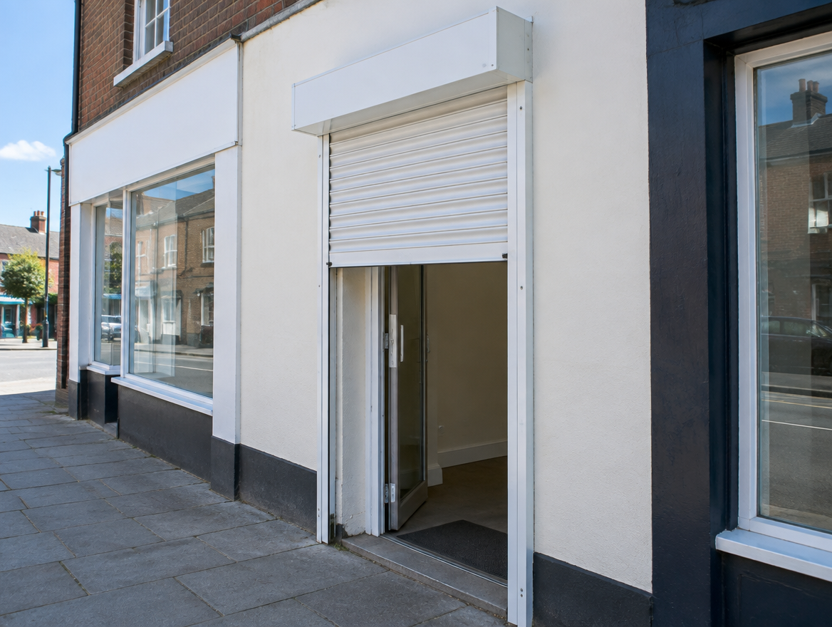 Manual roller shutter (illustrative image)