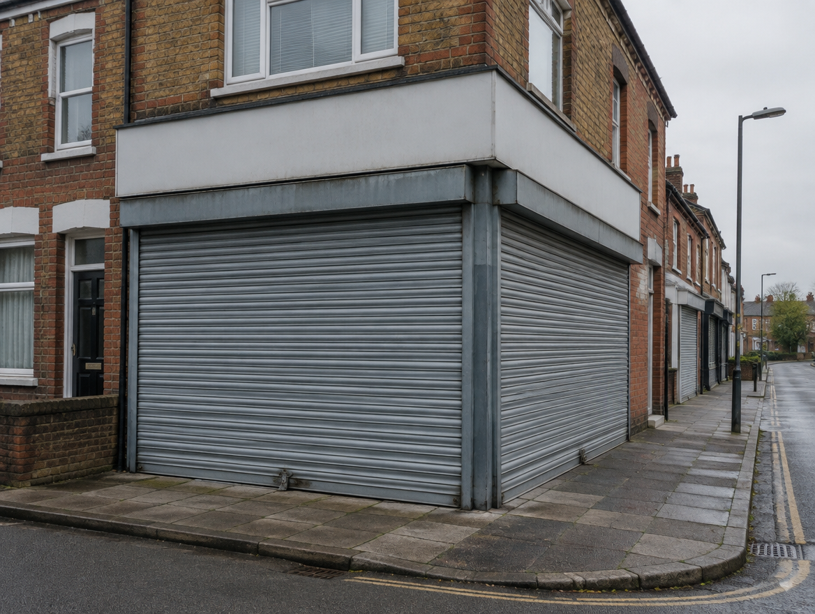 Manual roller shutter (illustrative image)