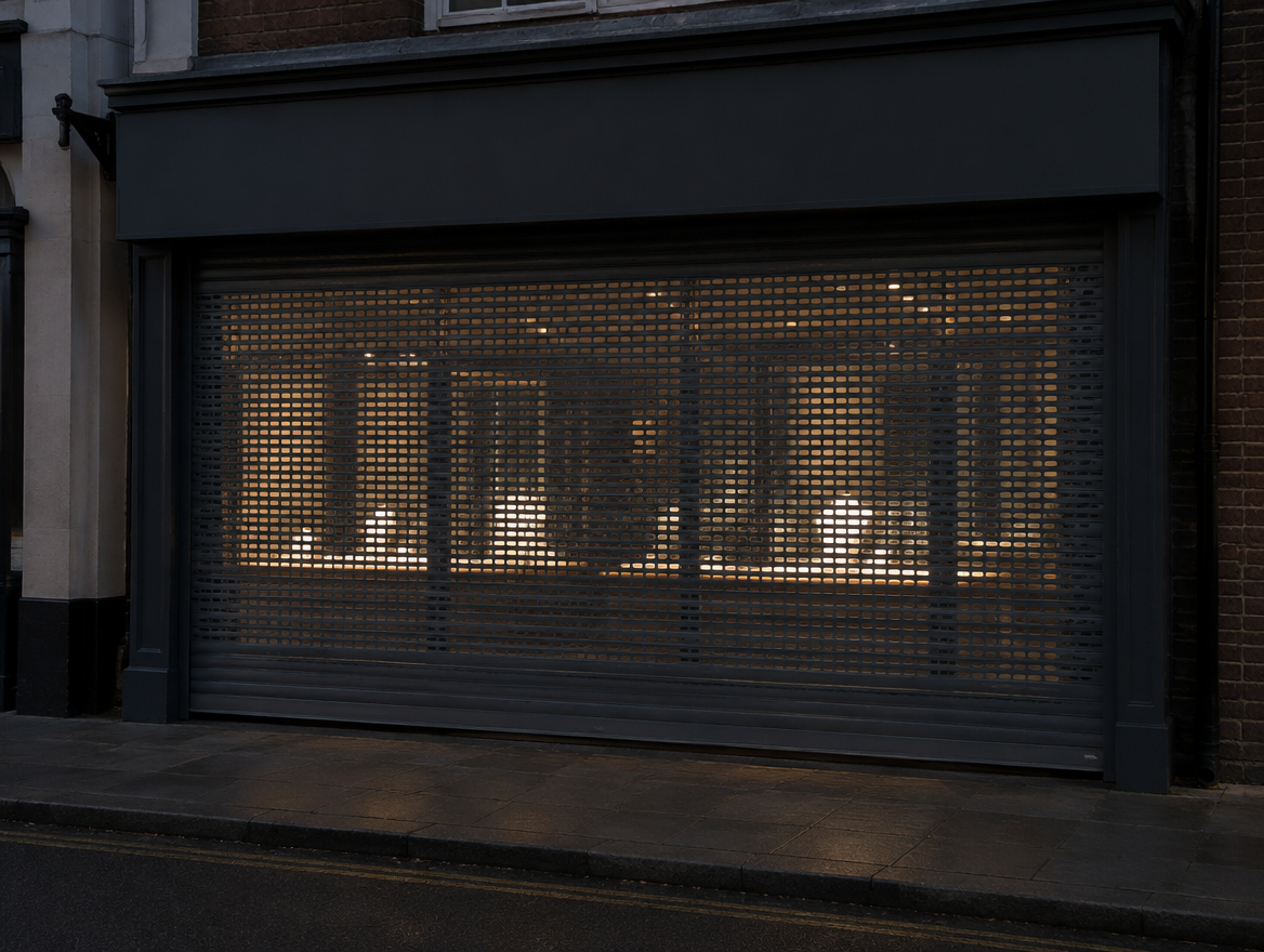 Perforated roller shutter (illustrative image)