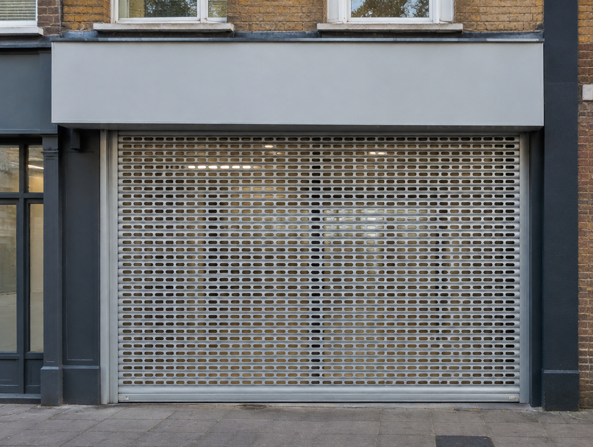 Perforated roller shutter (illustrative image)