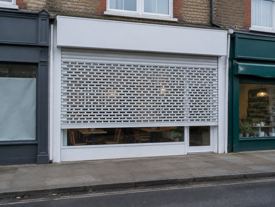 Perforated roller shutter (illustrative image)