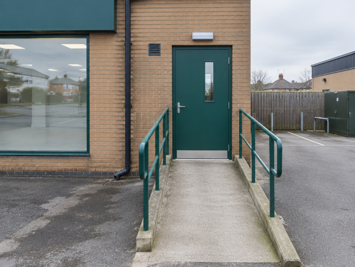 Steel security door (illustrative image)