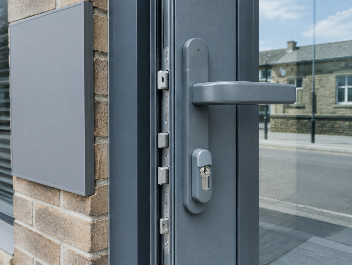 Steel security door (illustrative image)