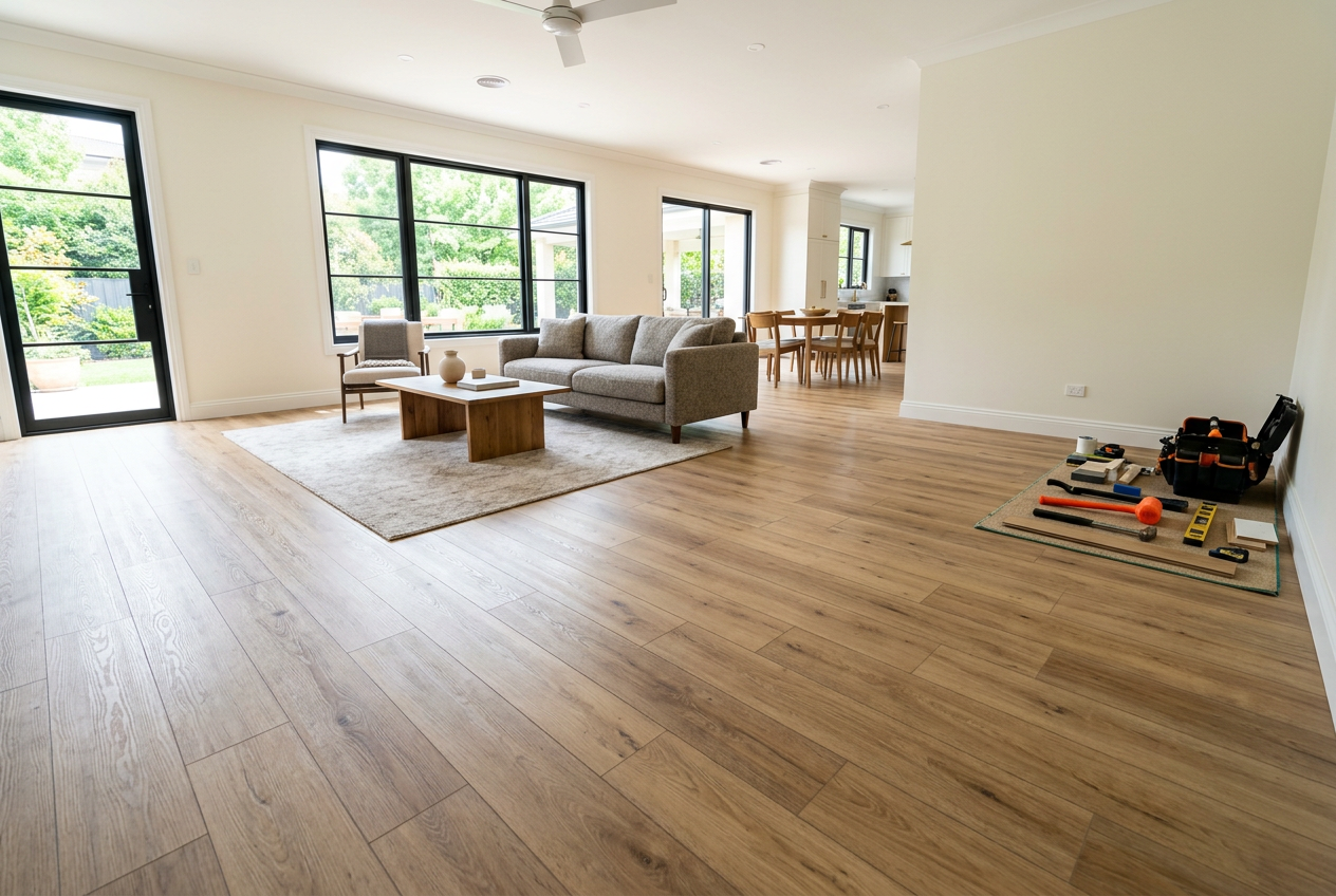 Flooring Installation project by Vidalon Construction