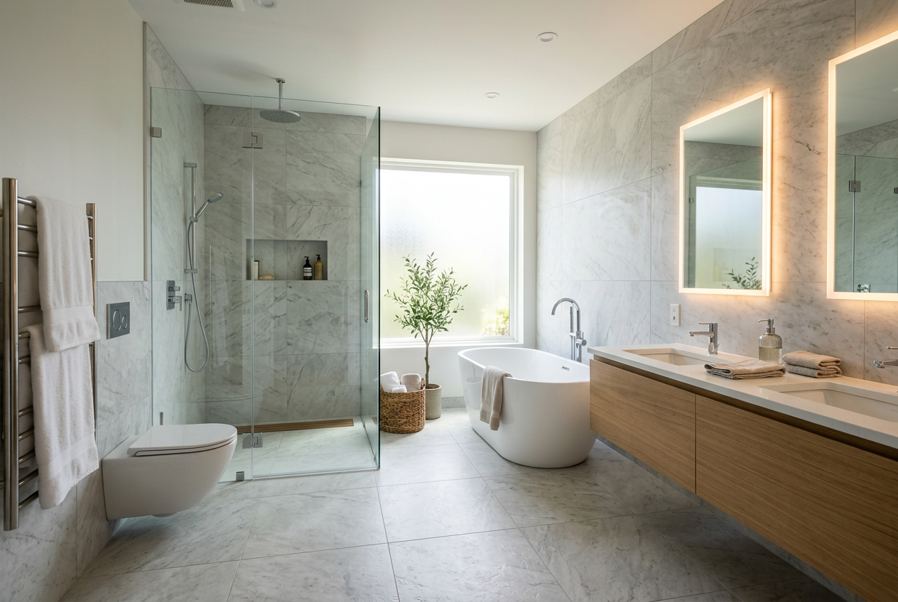 Bathroom Remodeling project by Vidalon Construction