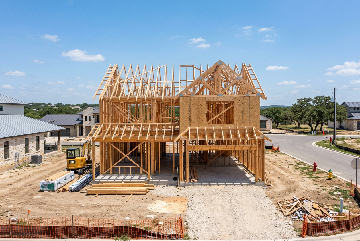 New Home Construction project by Vidalon Construction