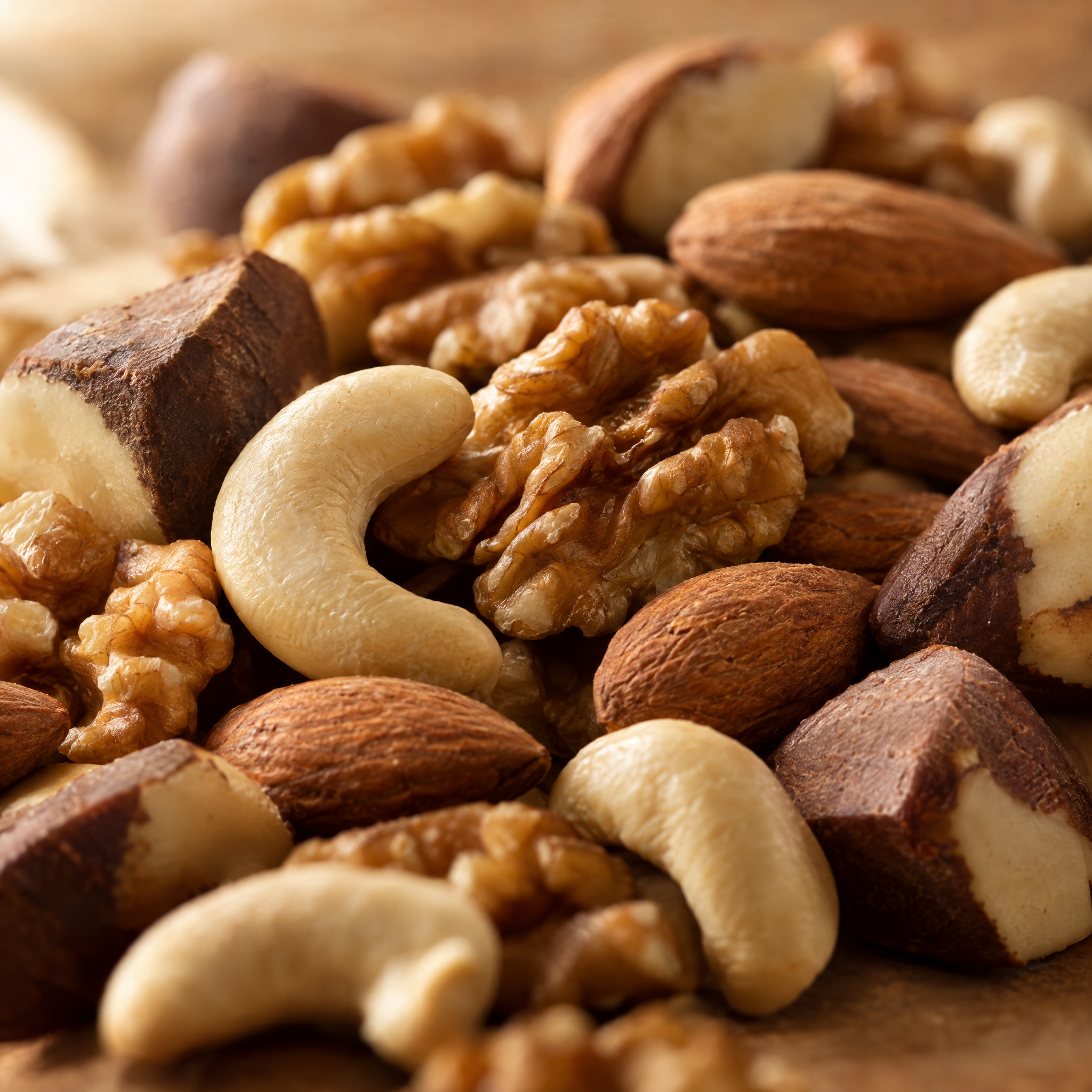Mix de Castanhas — caju, nozes, amêndoas e castanha-do-pará · sem amendoim, sem uva passa