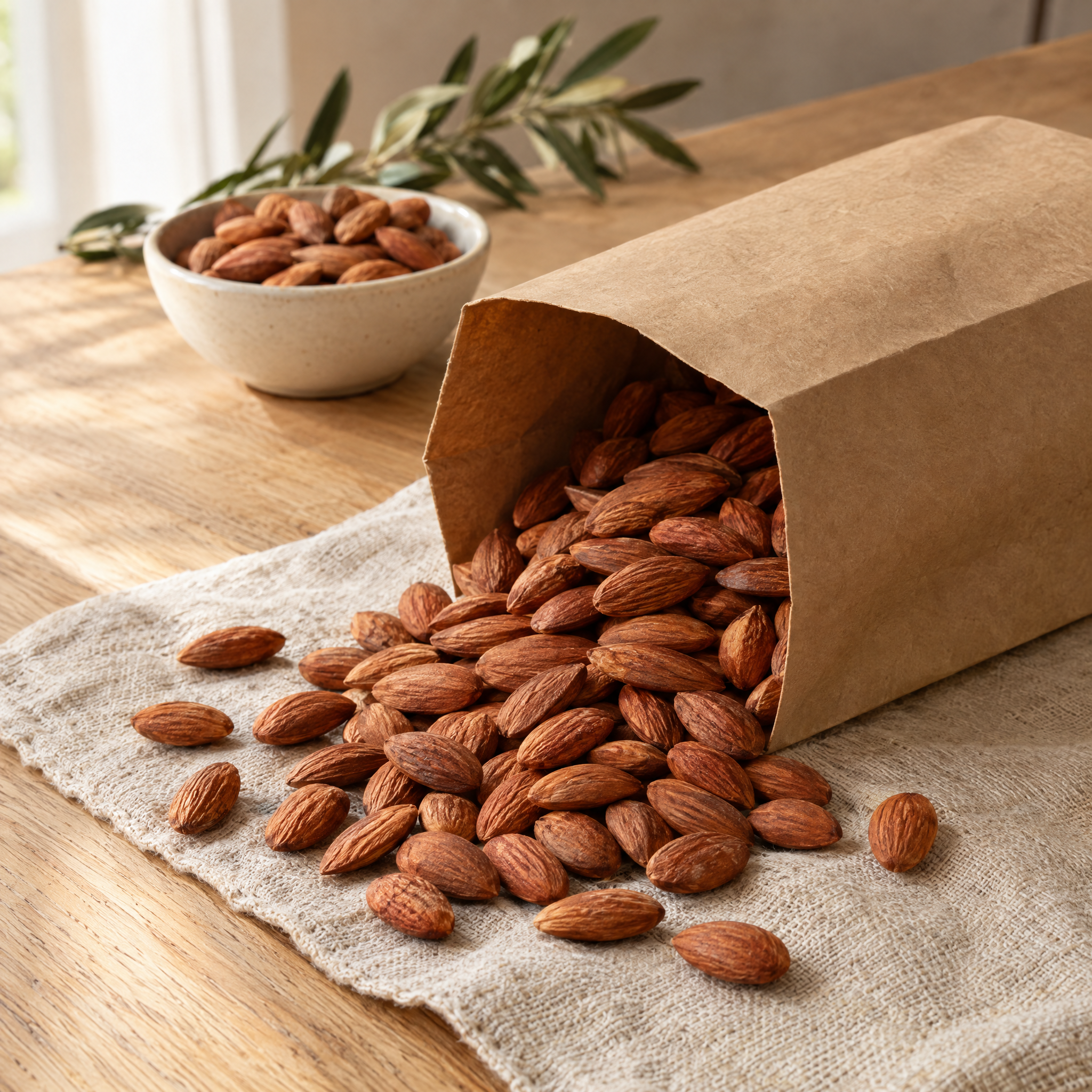 Amêndoas — 1 kg, 2 ou 3 pacotes · chega lacrado
