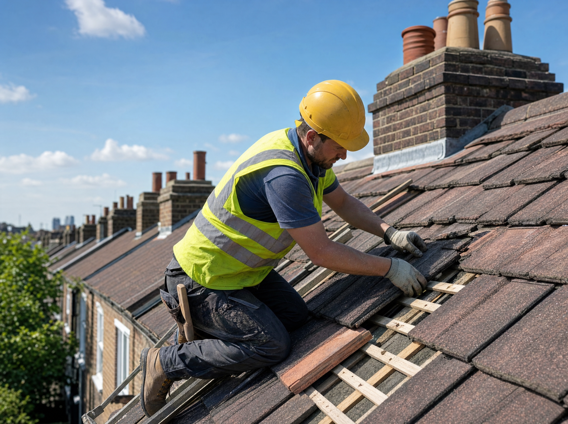 Roofing work