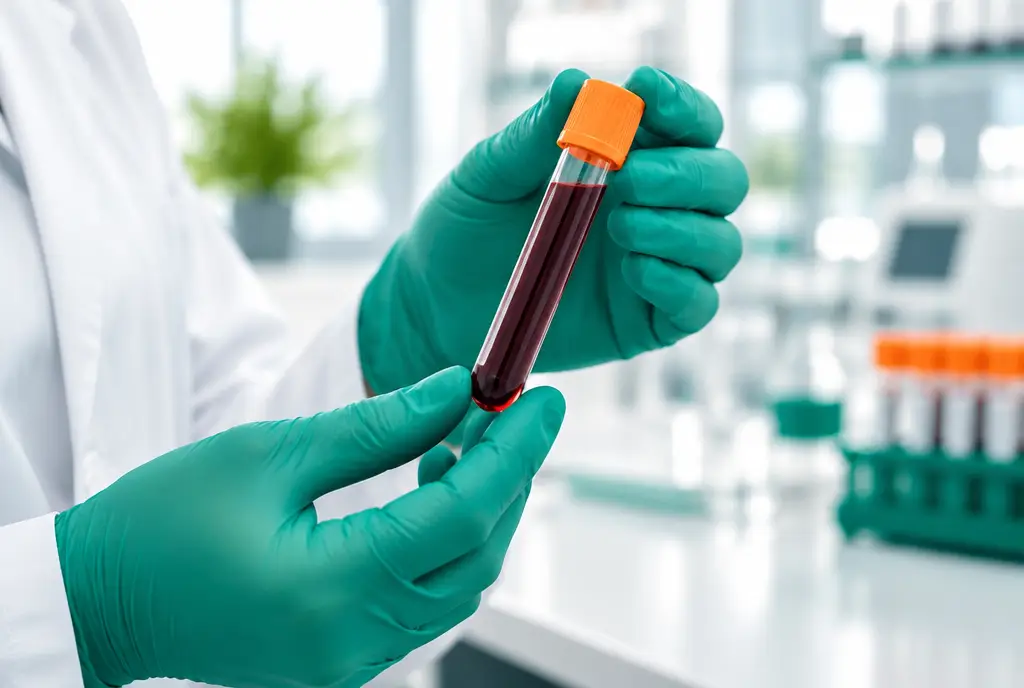 Laboratory blood sample testing