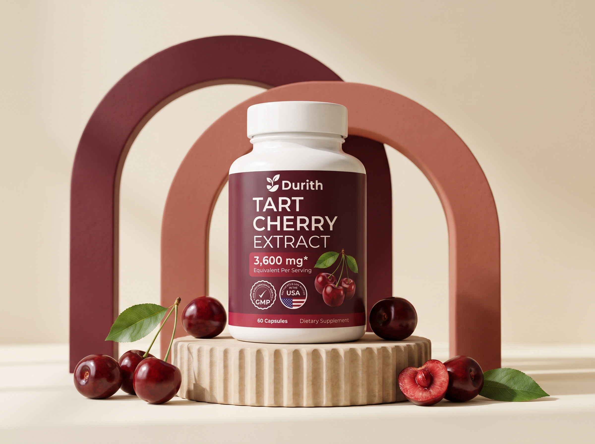 Durith Tart Cherry Extract supplement bottle